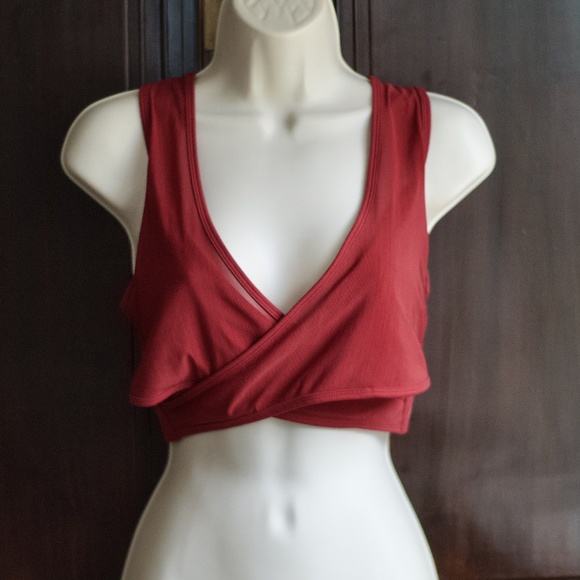 Fabletics Red Sports Bra  M - Picture 3 of 6
